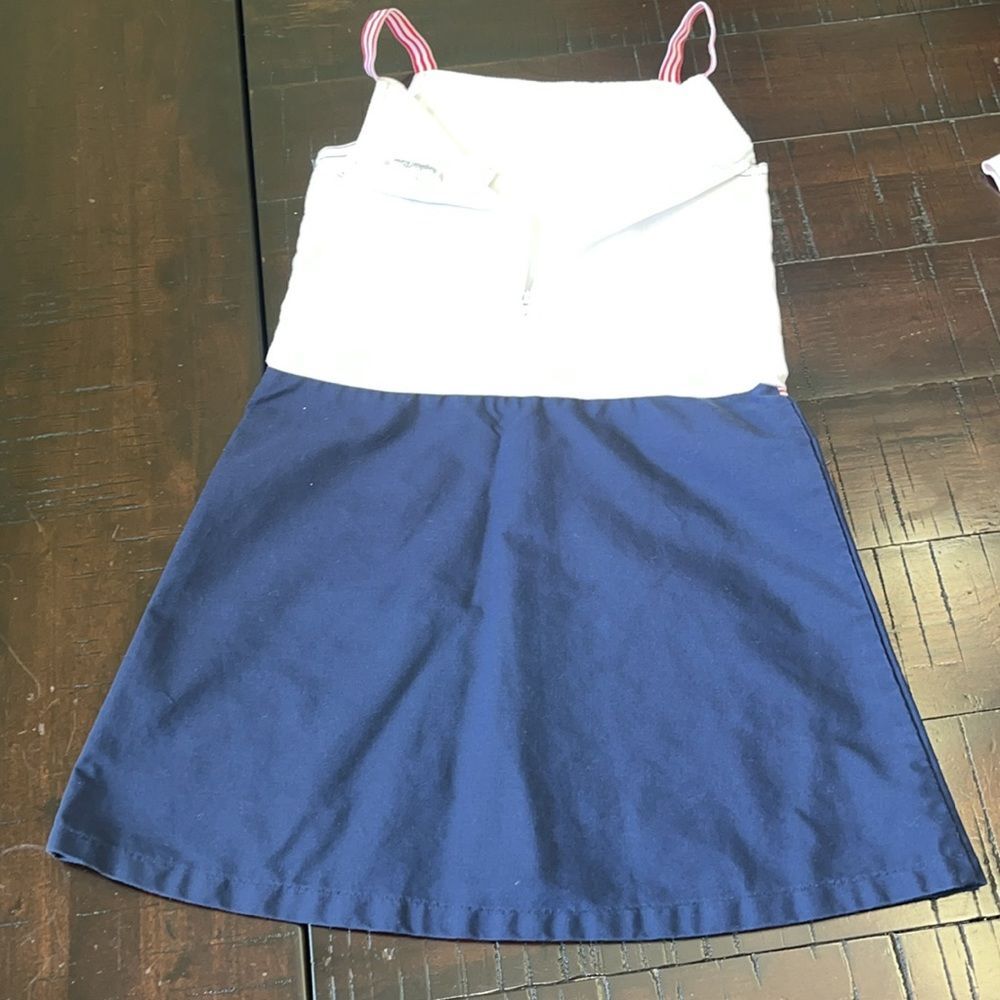 Girl 5T, 5 dress bundle, 4th of July denim floral - Picture 3 of 13